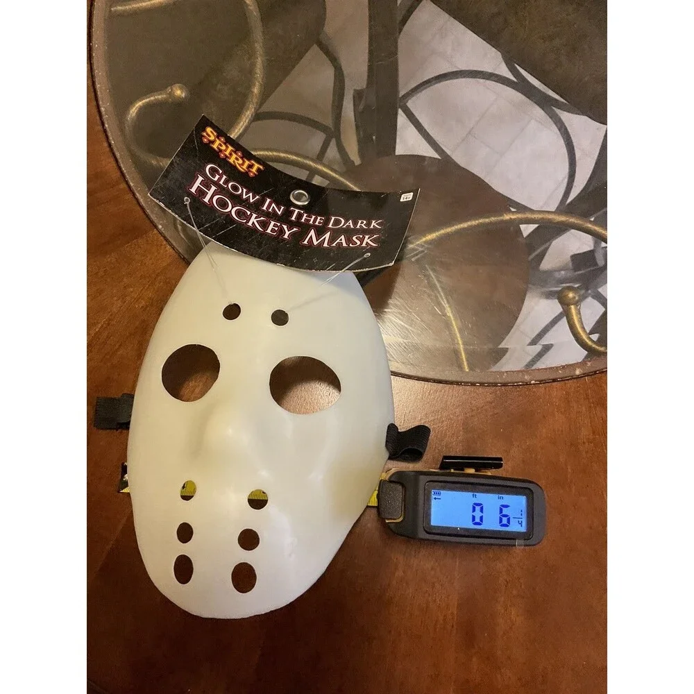 Friday the 13th Jason mask Voorhees Mask Hockey Halloween Horror Costume Glow Da - Picture 6 of 8
